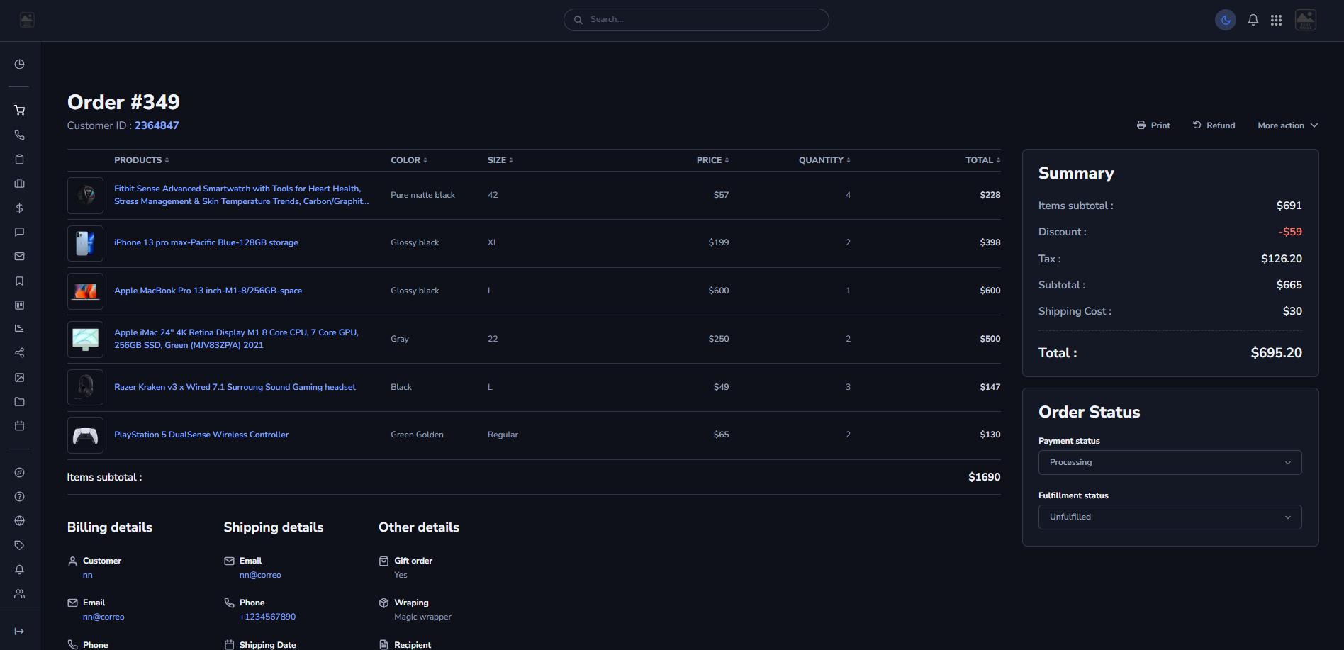 Automated QR ordering system